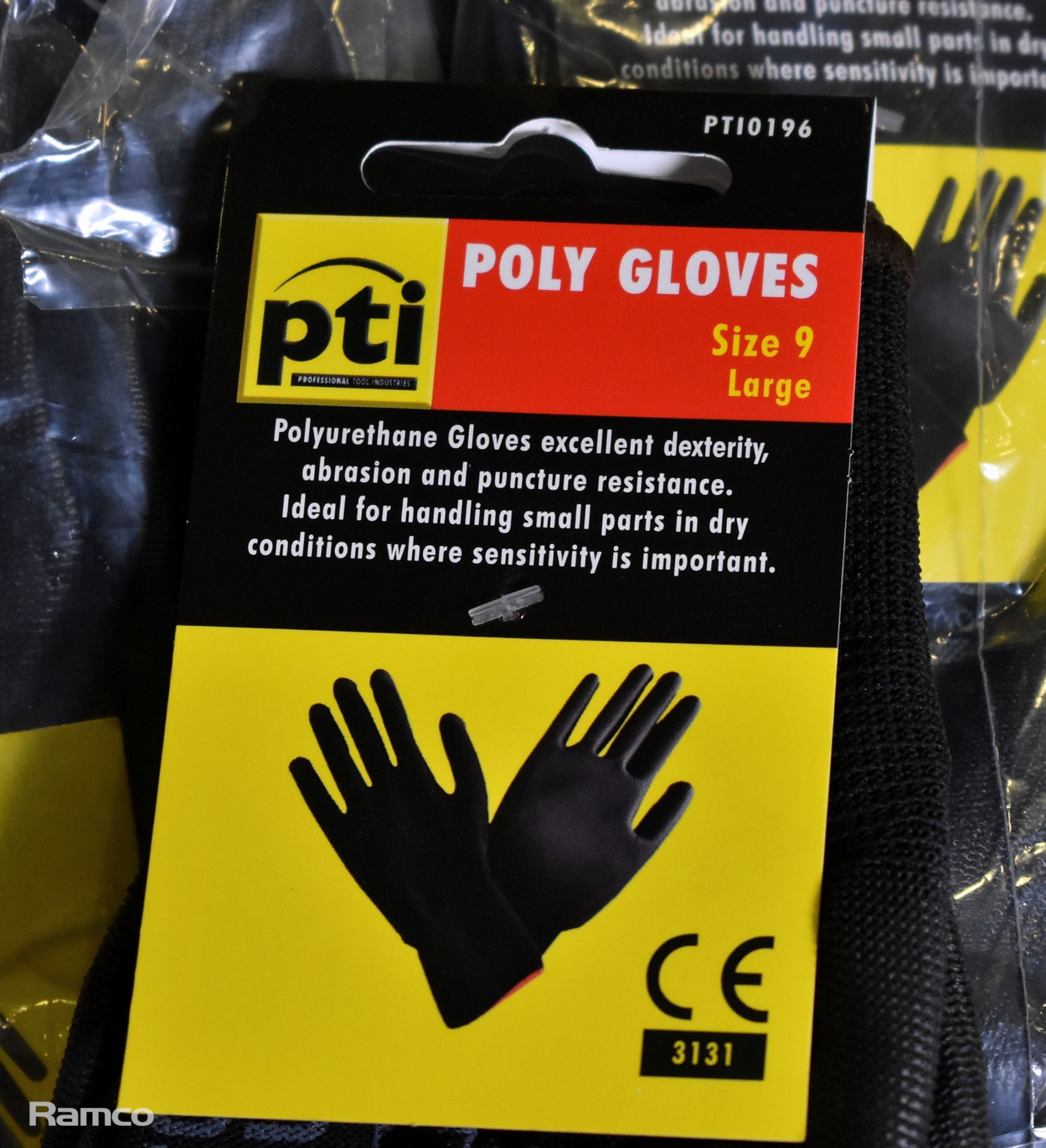 240 pairs PTI Poly work gloves - size 9 large - Image 3 of 3