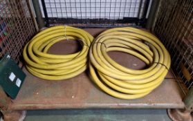 2x Continental ContiTech yellow booster hoses - EN1947:2014-2-C 1 19mm / 55bar - approx. 20m