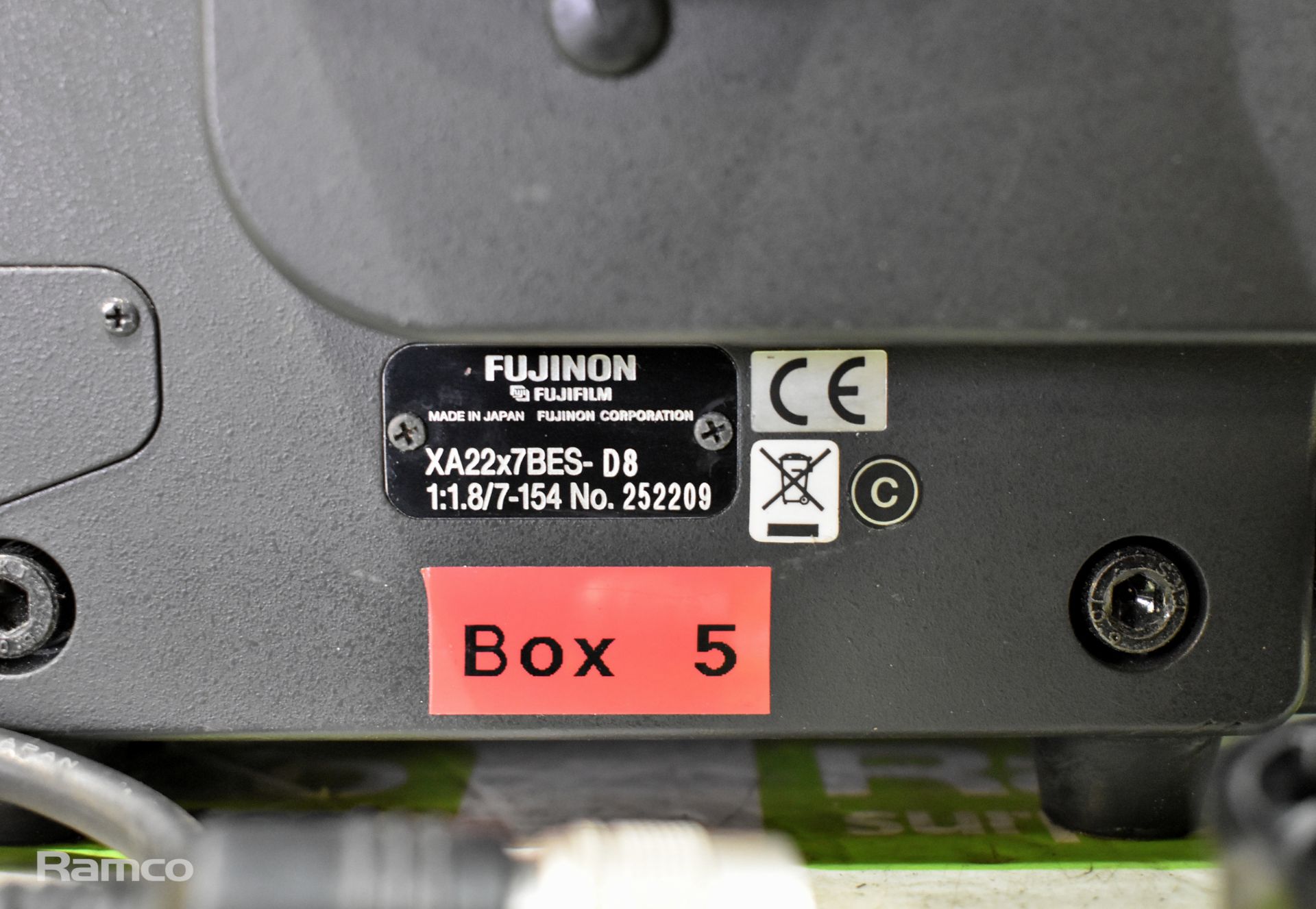 Fujinon Fujifilm XA22 x 7BES - D8 box type compact HDTV lens - Bild 5 aus 6