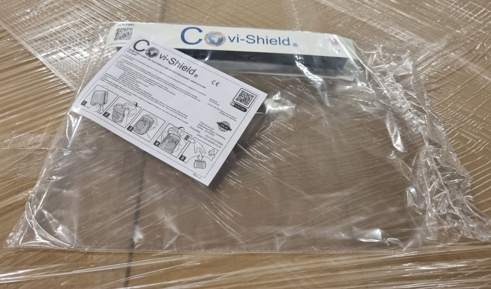 21x Boxes of Covi-Shield visors - 70 units per box