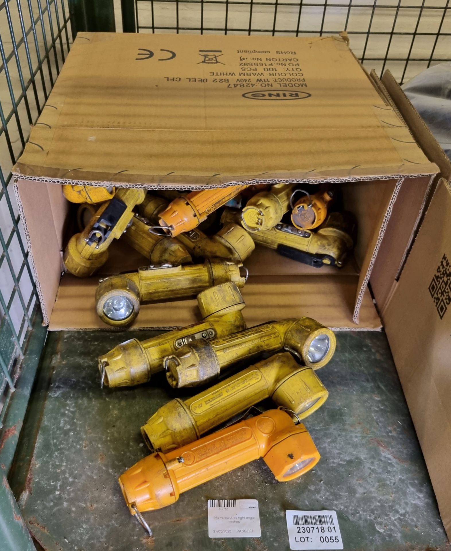 25x Yellow Atex right angle torches - Image 2 of 5