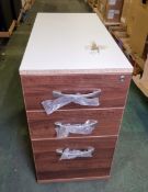 Imperial Office Furniture 3 drawer fixed pedestal - W 400 x D 625 x H 720mm