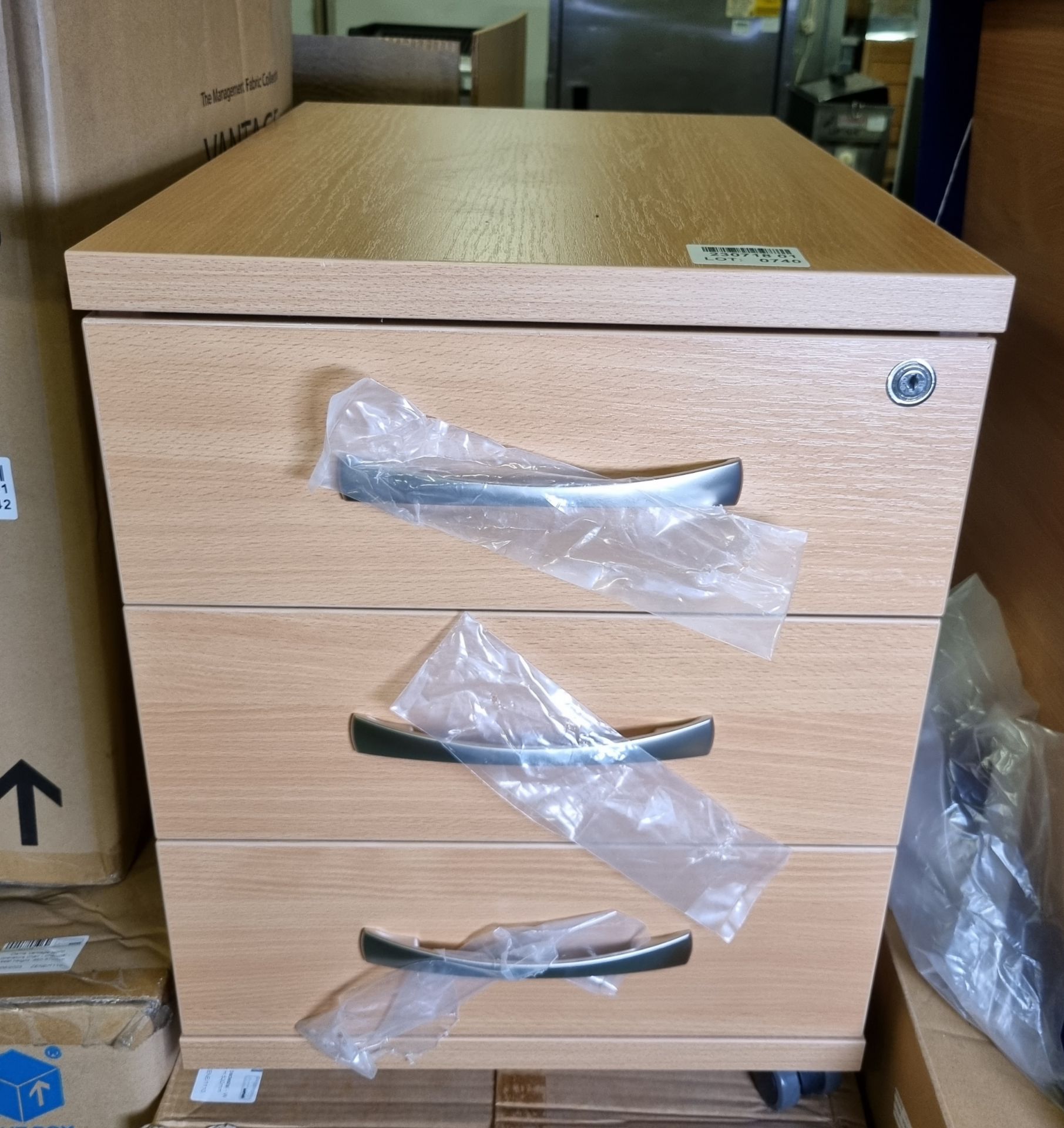 3 drawer mobile pedestal - W 400 x D 600 x H 520mm