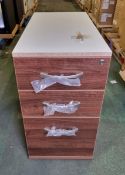 Imperial Office Furniture 3 drawer fixed pedestal - W 400 x D 825 x H 720mm