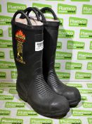Tuffking Harvik pull-on safety boots / wellies - UK size 8