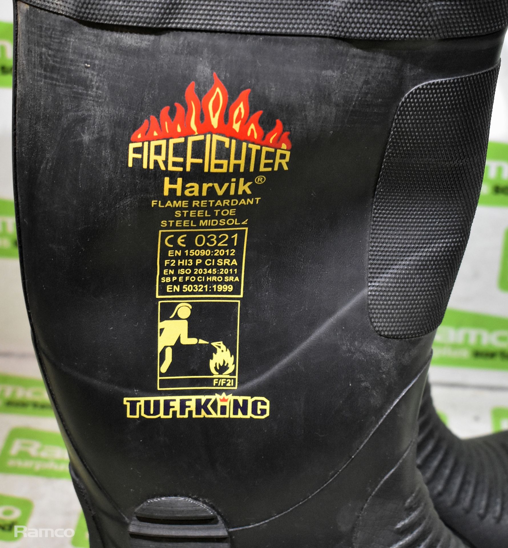 Tuffking Harvik pull-on safety boots / wellies - UK size 4 - Image 2 of 4