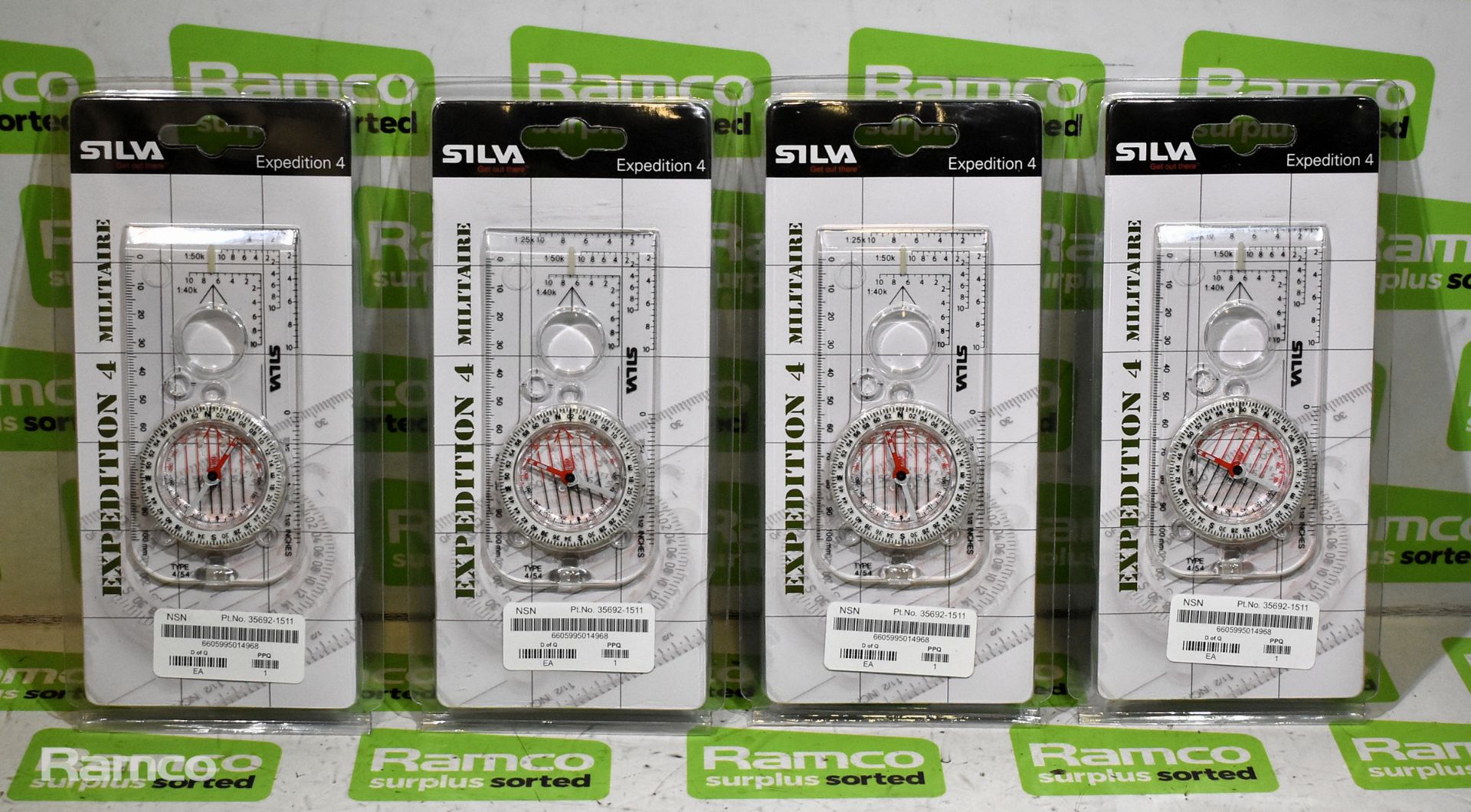 4x Silva compasses Expedition 4 in original packaging