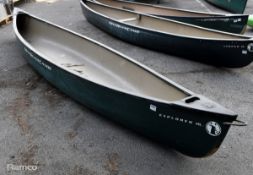 Mad River Explorer 16 canoe - approx dimensions: 4500 x 900 x 400mm