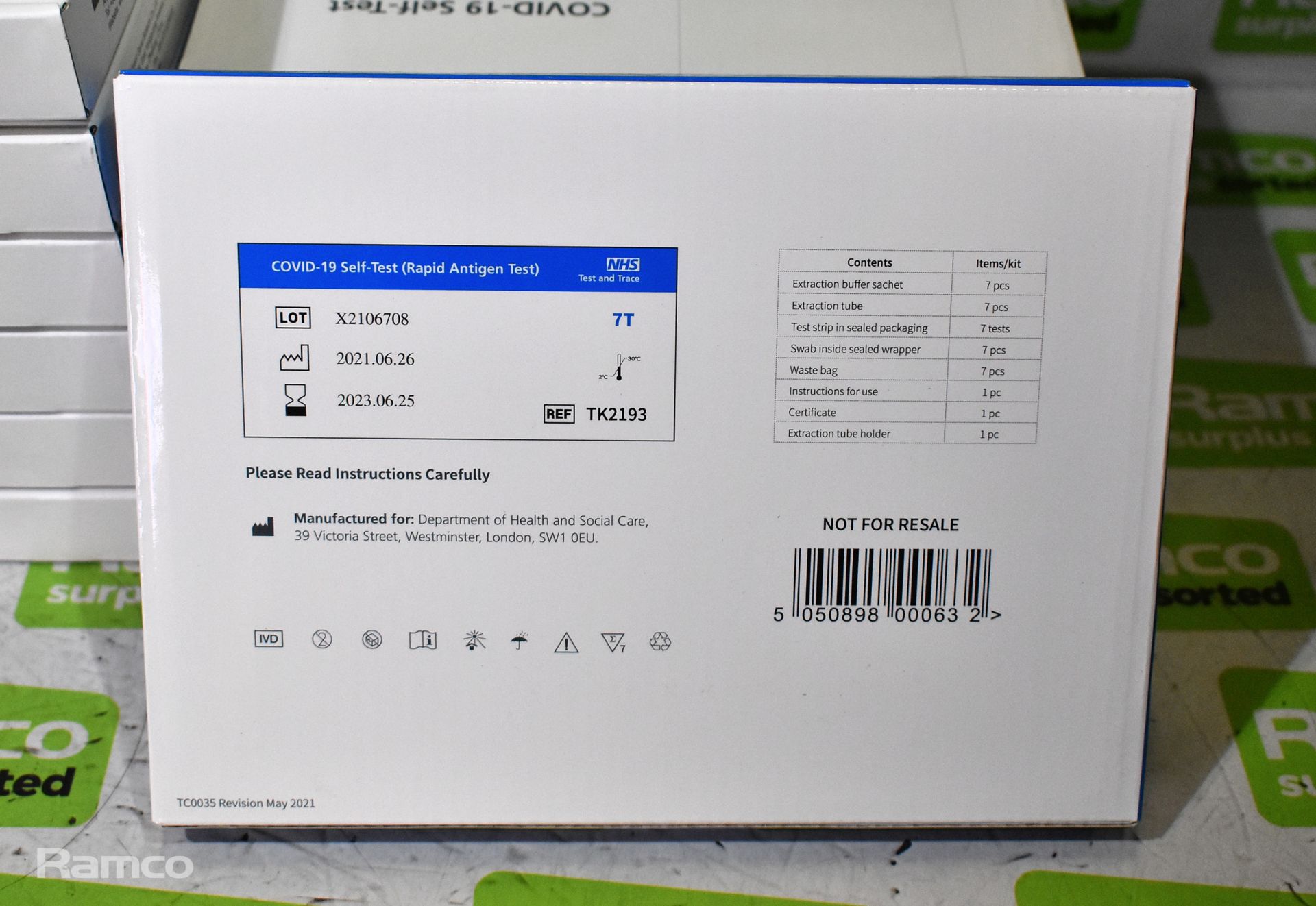 13x Orient Gene's rapid Covid-19 (antigen) self tests - 7 tests per pack - Image 4 of 5