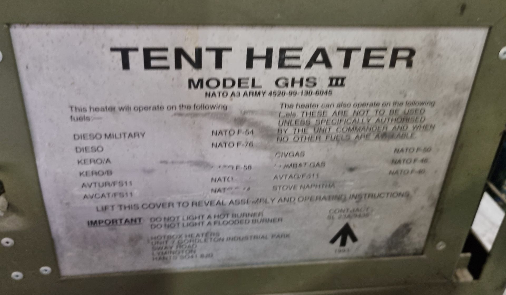 Tent Heater Model GHS 3 - see pictures for accessories - Bild 3 aus 7