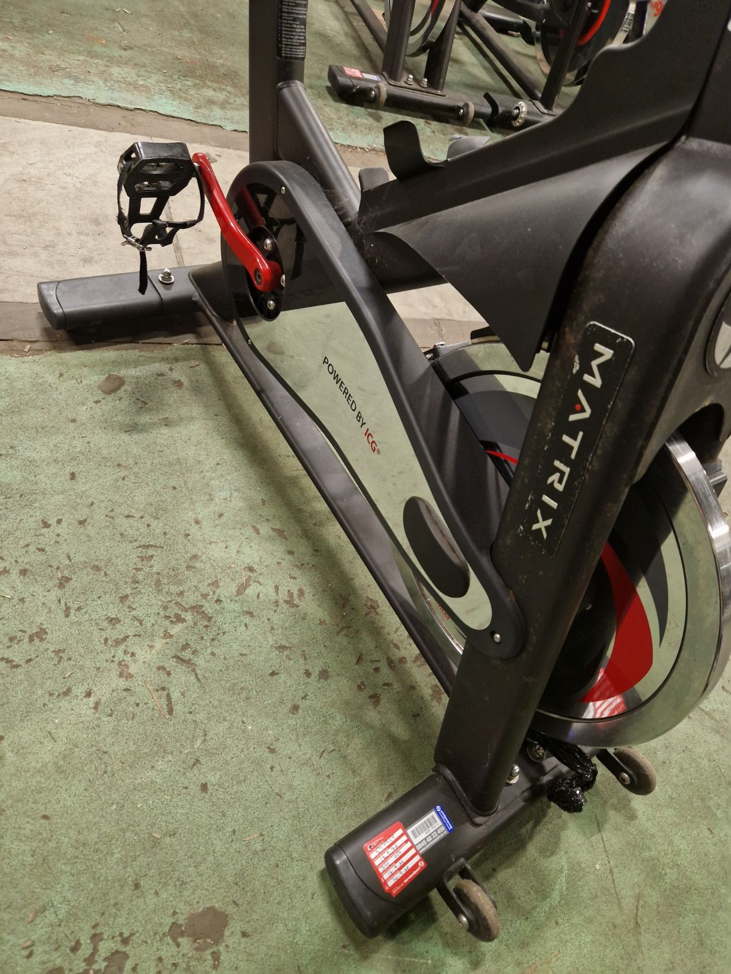 Matrix IC2 spin bike - max user weight 130kg - L 1200 x W 530 x D 1100mm - Image 6 of 6