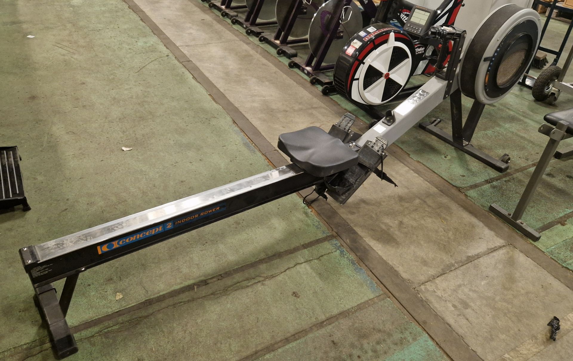 Concept 2 indoor rower with performance monitor 2 (PM2) - L 2400 x W 620 x H 870mm
