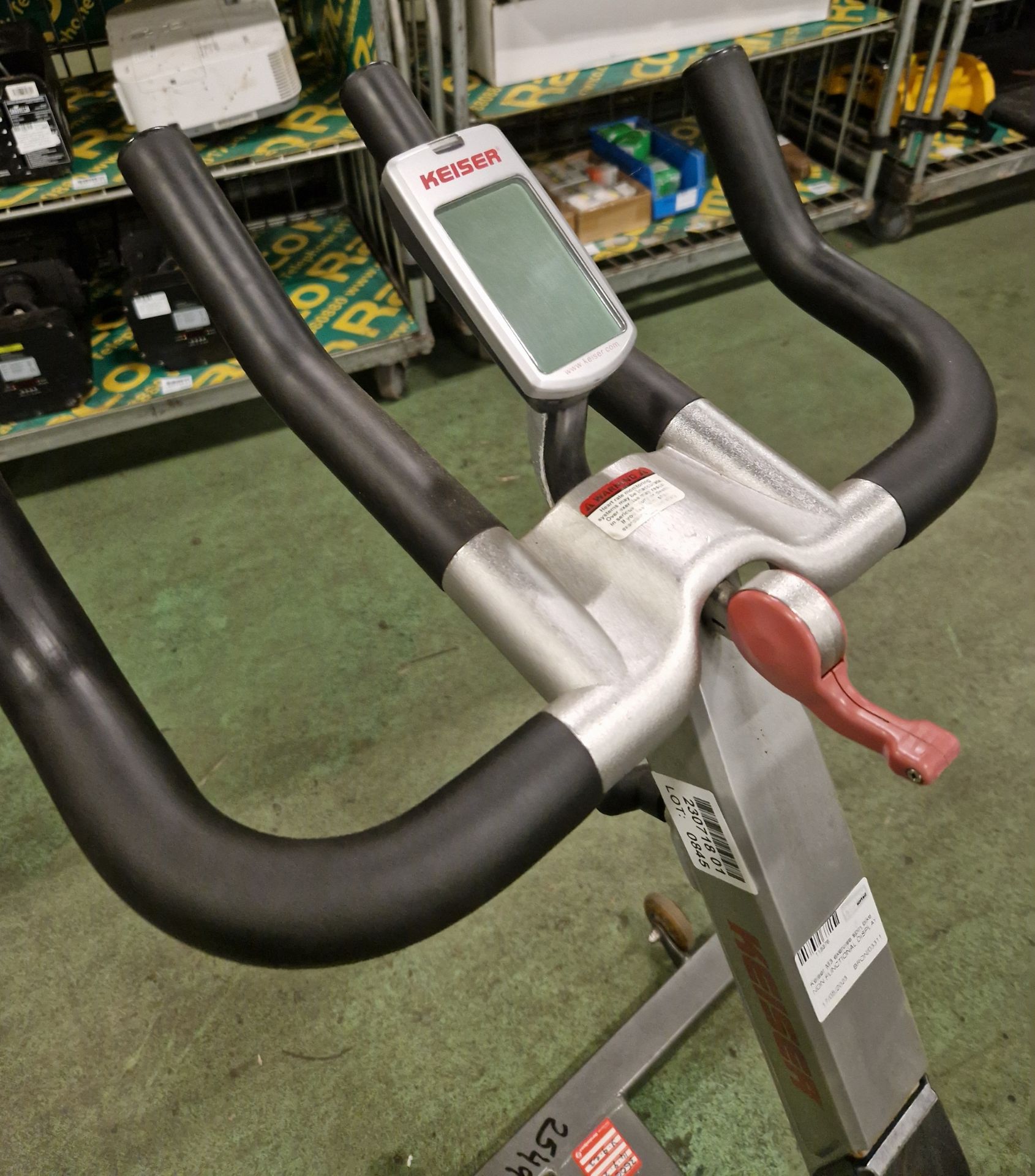Keiser M3 exercise spin bike - NON FUNCTIONAL DISPLAY - Image 5 of 5