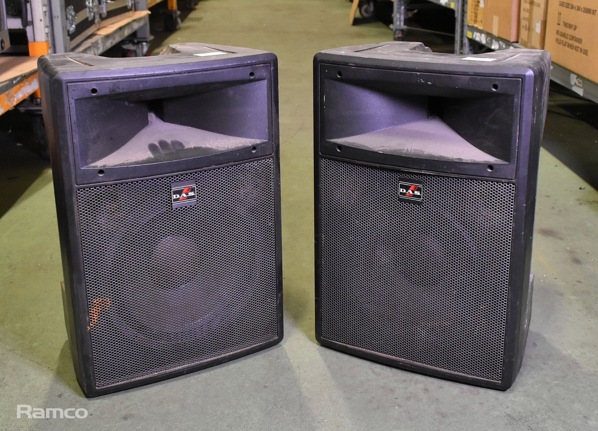 2x DAS DS-12 two-way 300W loudspeaker - W 400 x D 310 x H 580mm