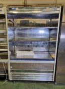 Williams Gem M125 SCN multideck display refrigerator with night blind W 1250 x D 795 x H 2005mm
