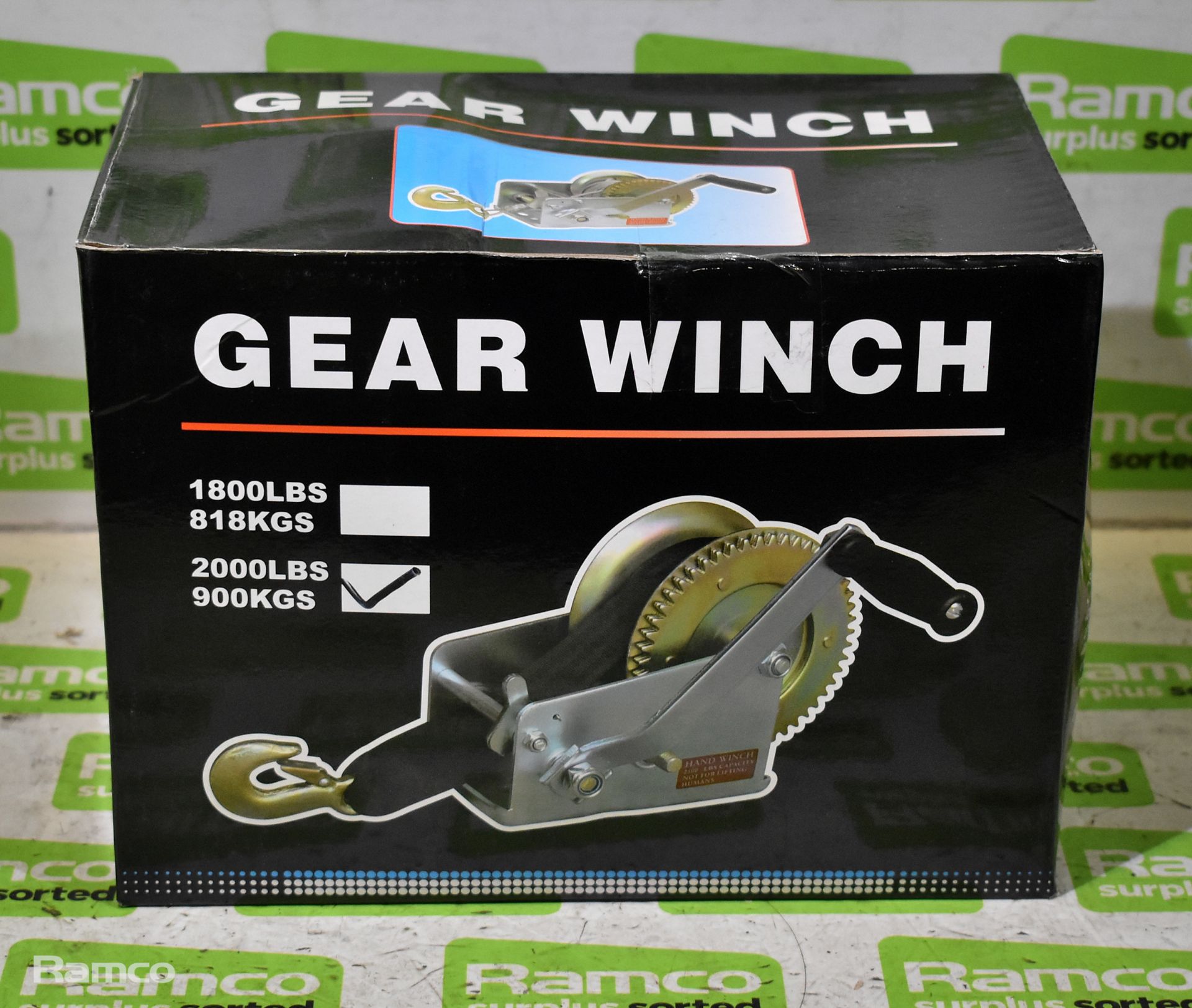 Unbranded gear winch 900kg - boxed