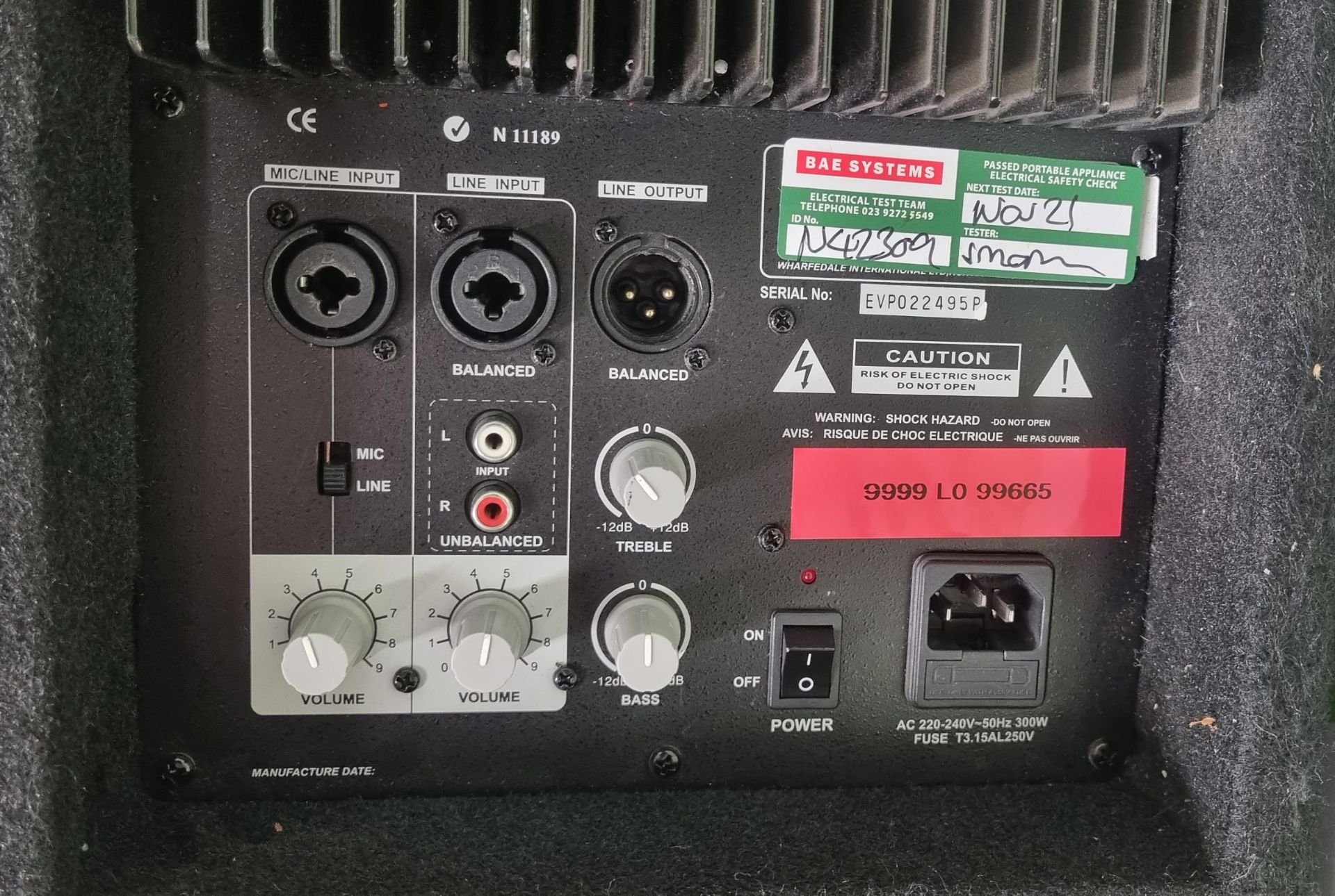 Wharfedale Pro EVP-15PM active stage floor monitor speakers - Bild 7 aus 15