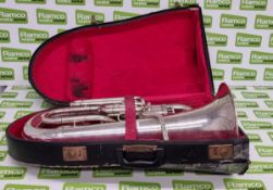 B & E Imperial euphonium instrument with travel case