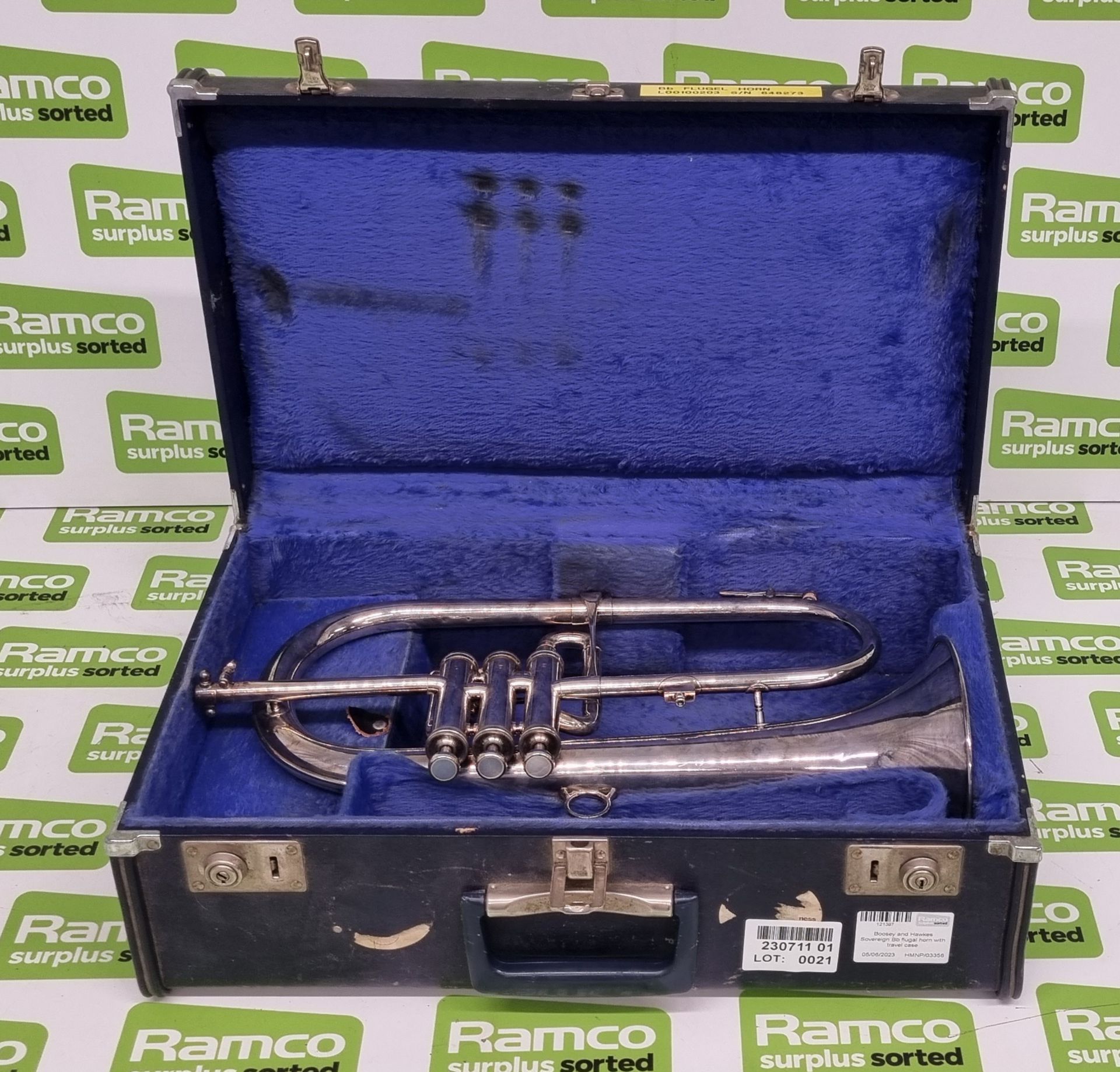 Boosey and Hawkes Sovereign Bb flugal horn with travel case