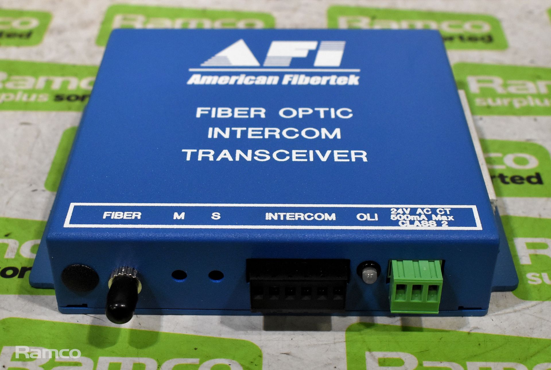 5x American Fibertek MR-89M fibre optic intercom transceivers - Bild 3 aus 5