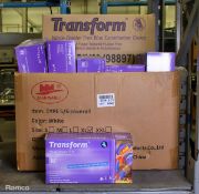 Transform 98897 medium nitrile powder free blue examination gloves - 43 individual boxes