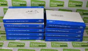 9x packs of Xiamen Covid-19 self tests (rapid antigen test) - 7 tests per pack