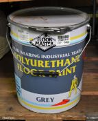Floor Master hard wearing industrial trade polyurethane floor paint - grey - 20L