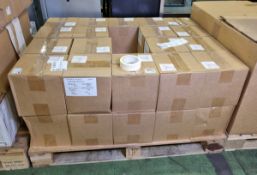 38x boxes of Pressure sensitive adhesive tape - white - 36mm x 50m - 24 rolls per box