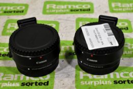 2x Canon EF-EOS M - lens mount adaptors