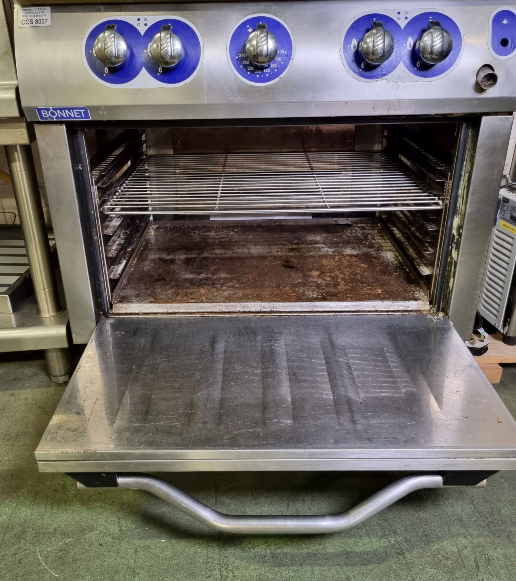 Bonnet 4-burner gas oven - W 820 x D 1000 x H 960 mm - Image 4 of 5