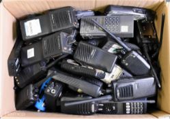 Approx 69x assorted two way radios - Motorola, Maxon, Entel, Icom, Philips, Key, Kirisun