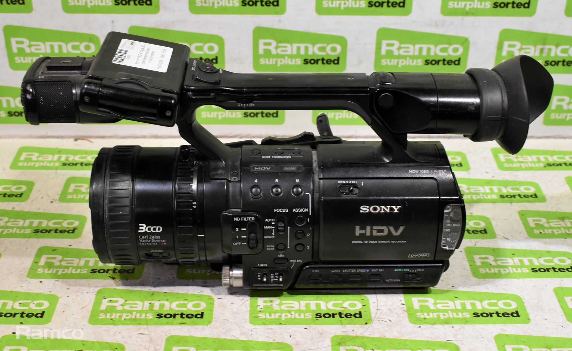 Sony HVR-Z1E HDV digital HD video camera recorder - Carl Zeiss Vario Sonnar 3CCD lens - HDV 1080i - Bild 2 aus 12