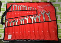 25 piece combination spanner set - chrome vanadium - sizes 19-32mm - CT3545