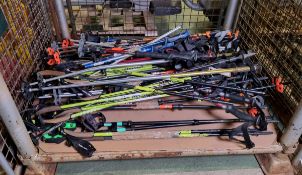 Ski poles - multiple lengths - approx 30 pairs