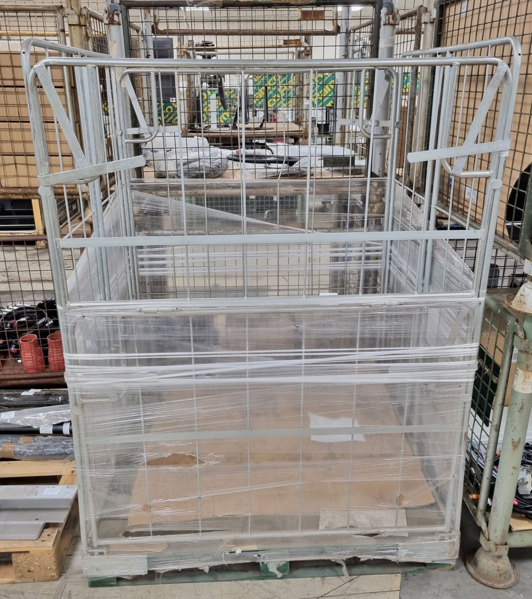 Storage cage with drop down front and back panels - L 1200 x W 1000 x D 1660mm - Bild 5 aus 5