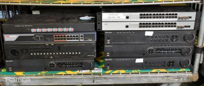 Assorted Lan boxes and CCTV recorders - untested