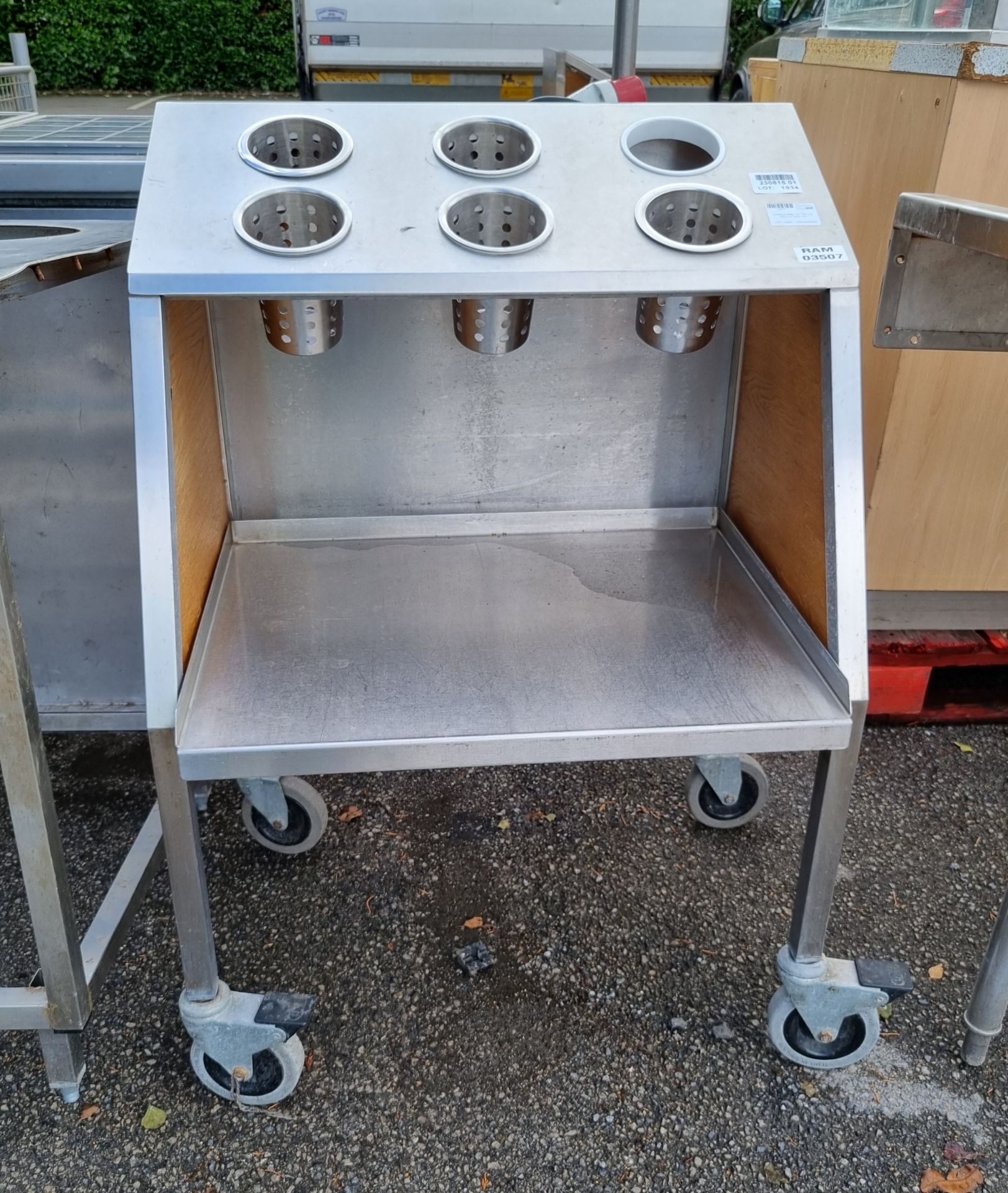 Cutlery trolley - W 700 x D 600 x H 1030 mm