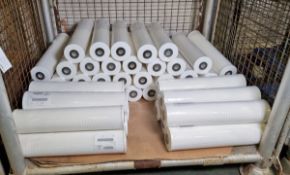 45x Cylinder paper filter cartridges - length: 500mm, OD: 115mm, ID: 28mm