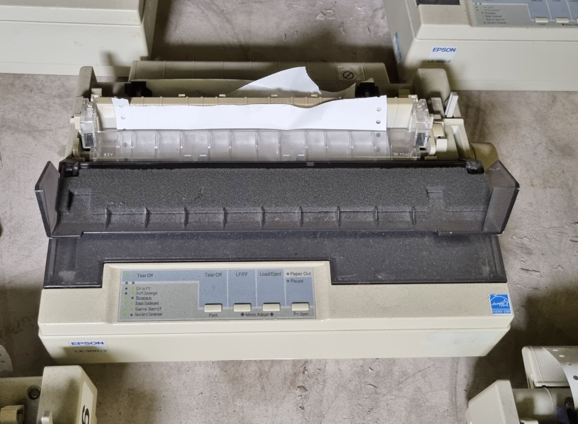 5x Epson LX-300 dot matrix printers - Bild 5 aus 9