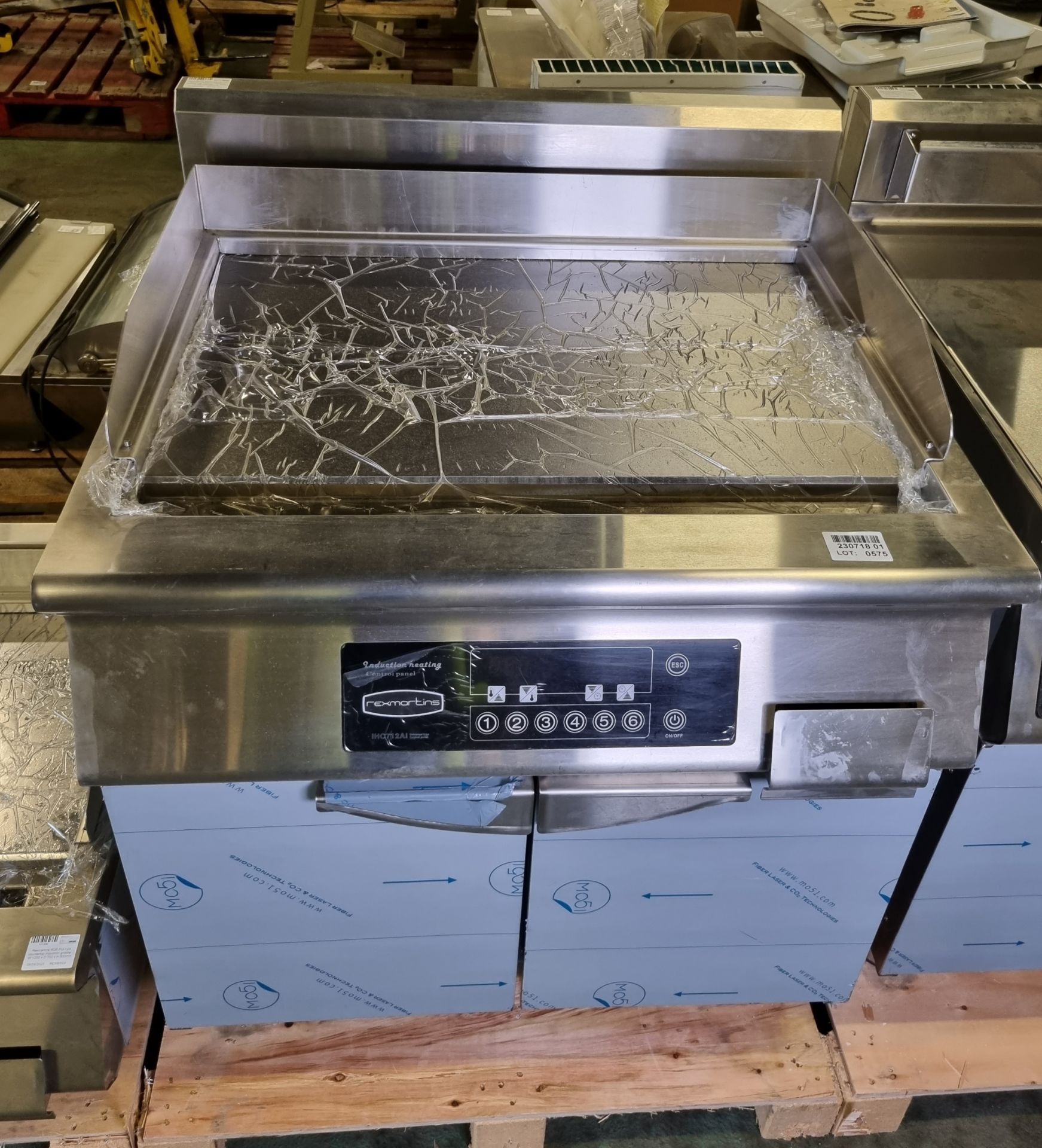 Rexmartins REFC-8B-08 free standing electric induction griddle with cabinet - W 800 x D 750mm - Bild 2 aus 3