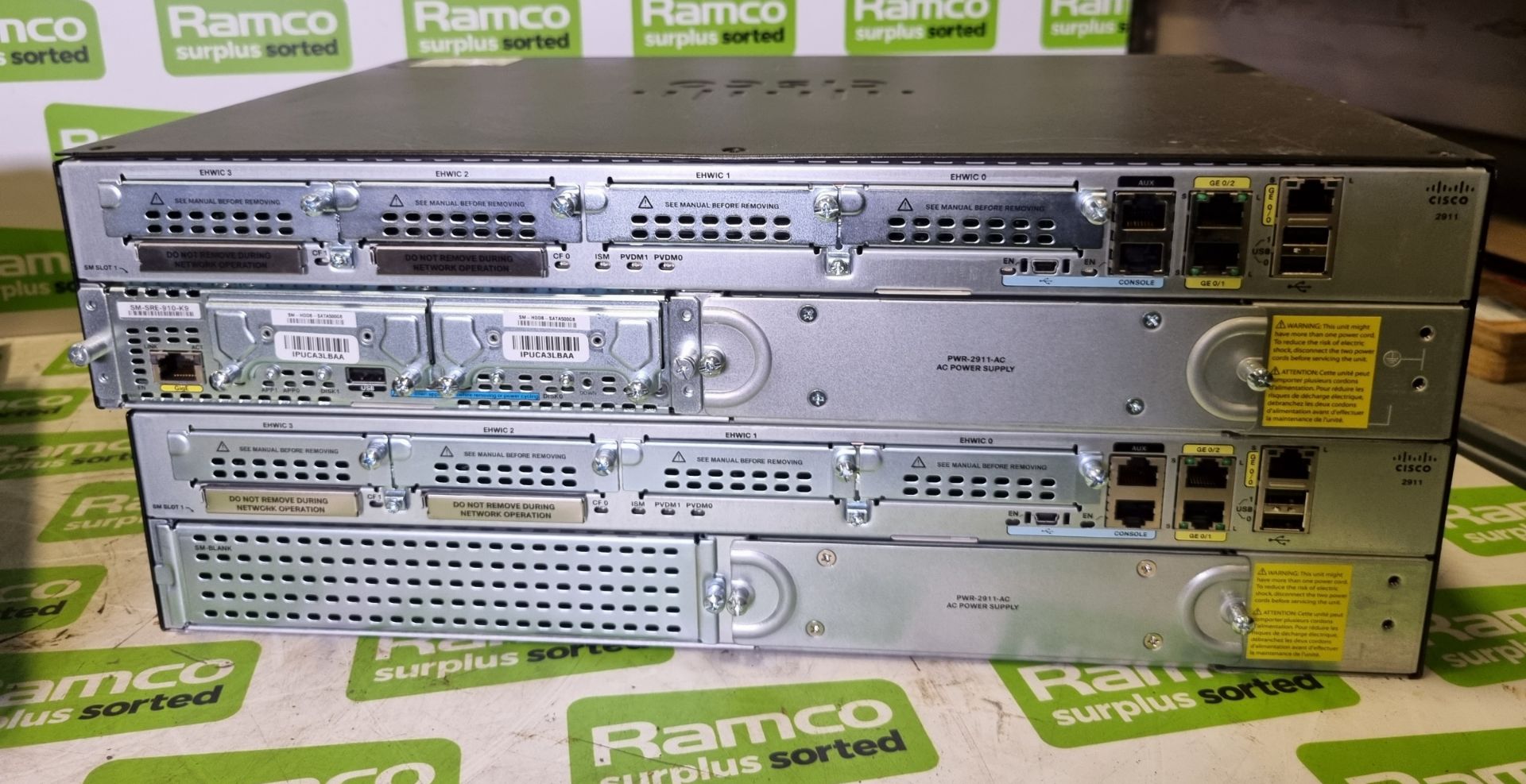 2x CISCO 2911 - 2900 series router units, CISCO 2901- 2900 series router unit - Image 6 of 6