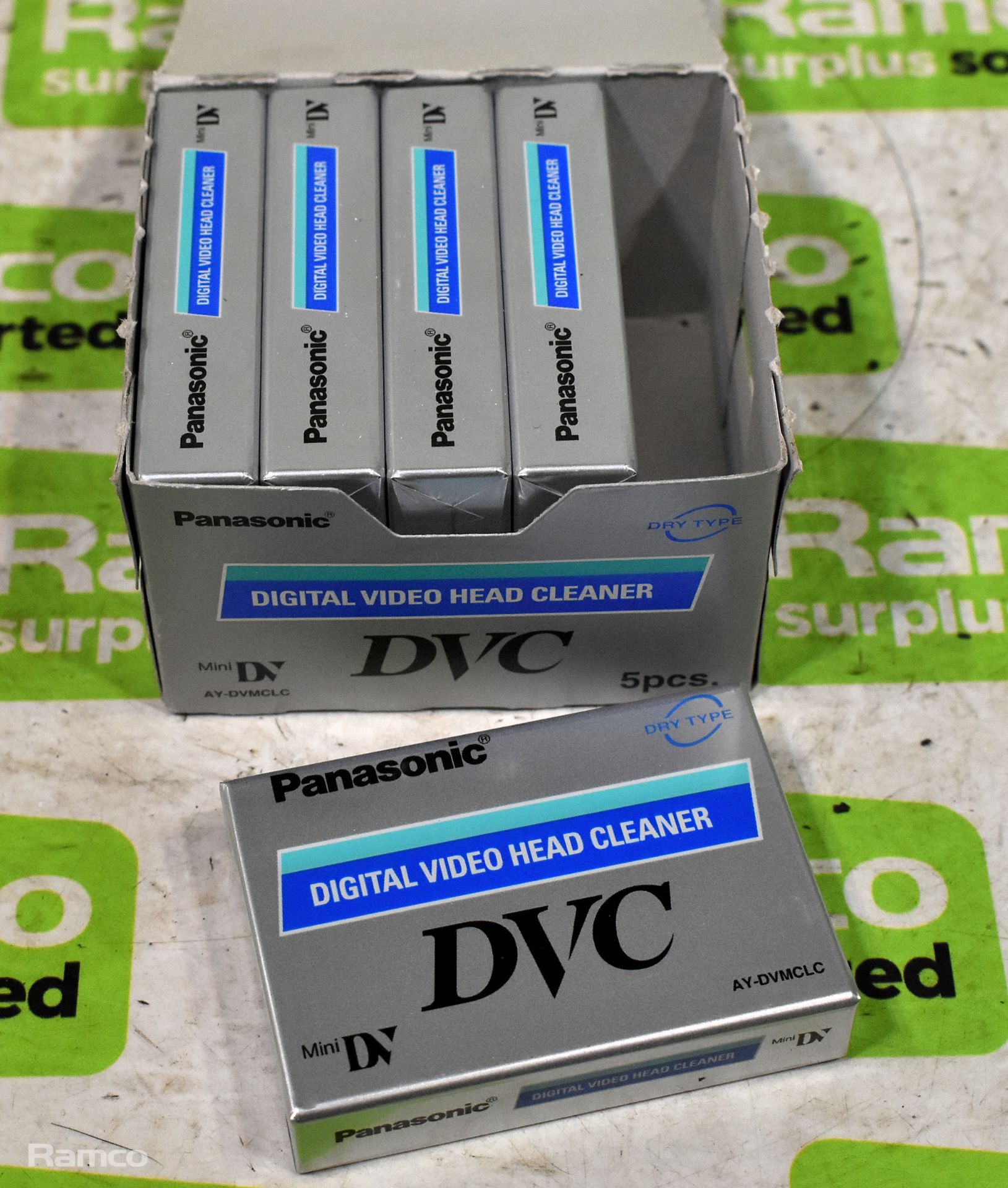 Zebra TLP2844 label printer, 4x boxes of Panasonic DVC digital video head cleaners - 5 units per box - Image 6 of 7