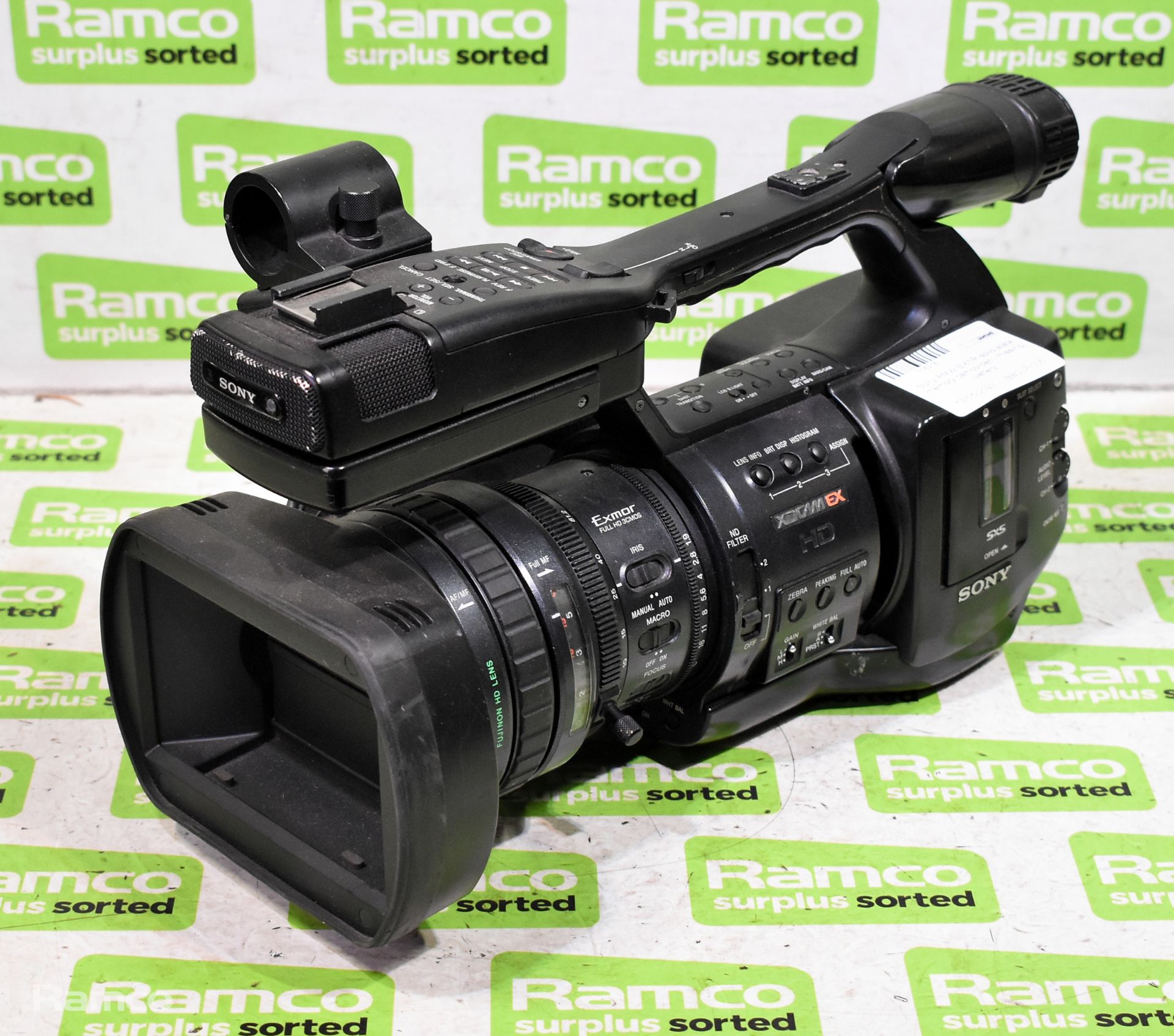 Sony PMW-EX1R solid state memory camcorder - EXMOR full HD 3CMOS - XDCAM EX HD - missing battery