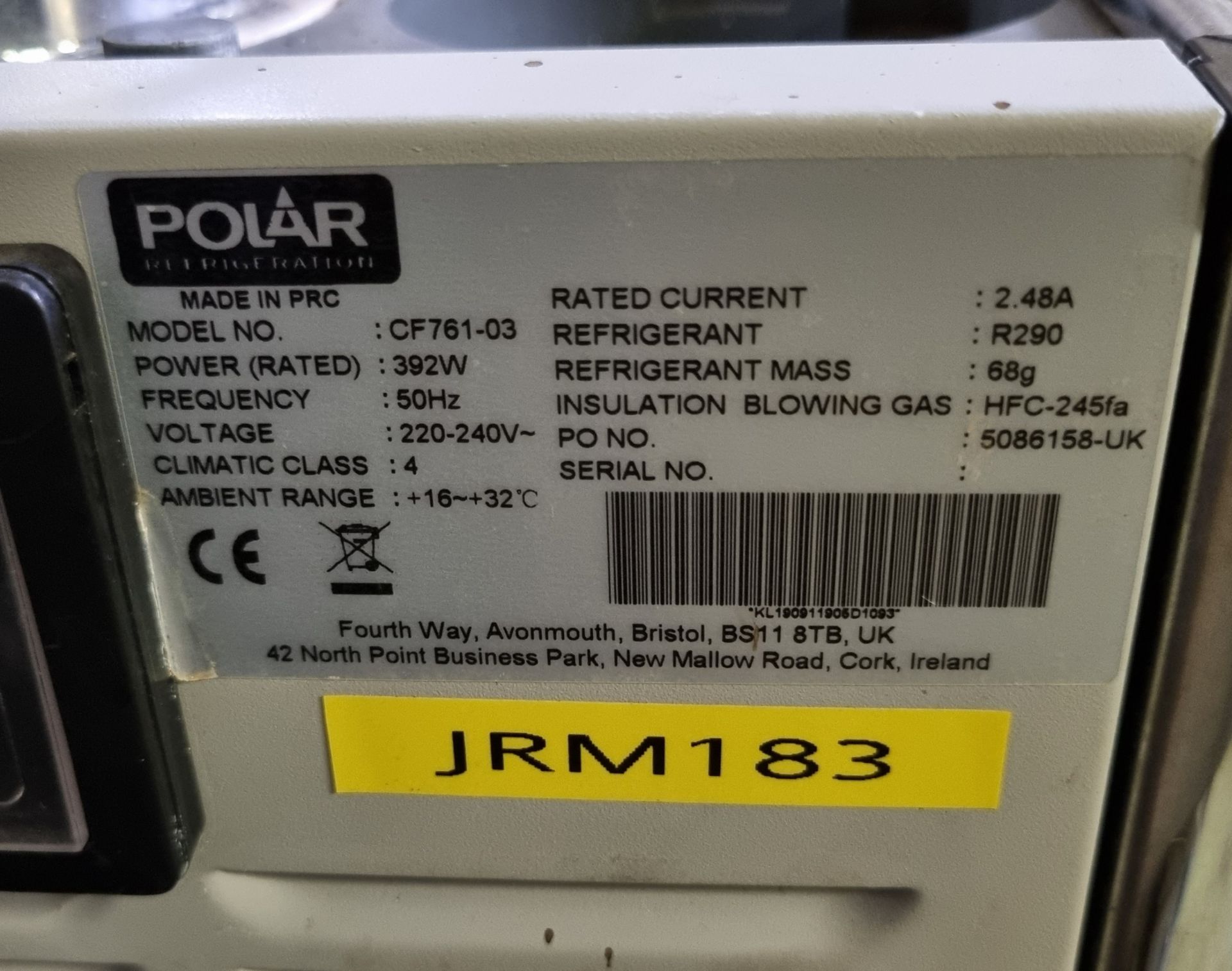 Polar CF761-03 double chilled juice machine - missing tank - Image 5 of 5