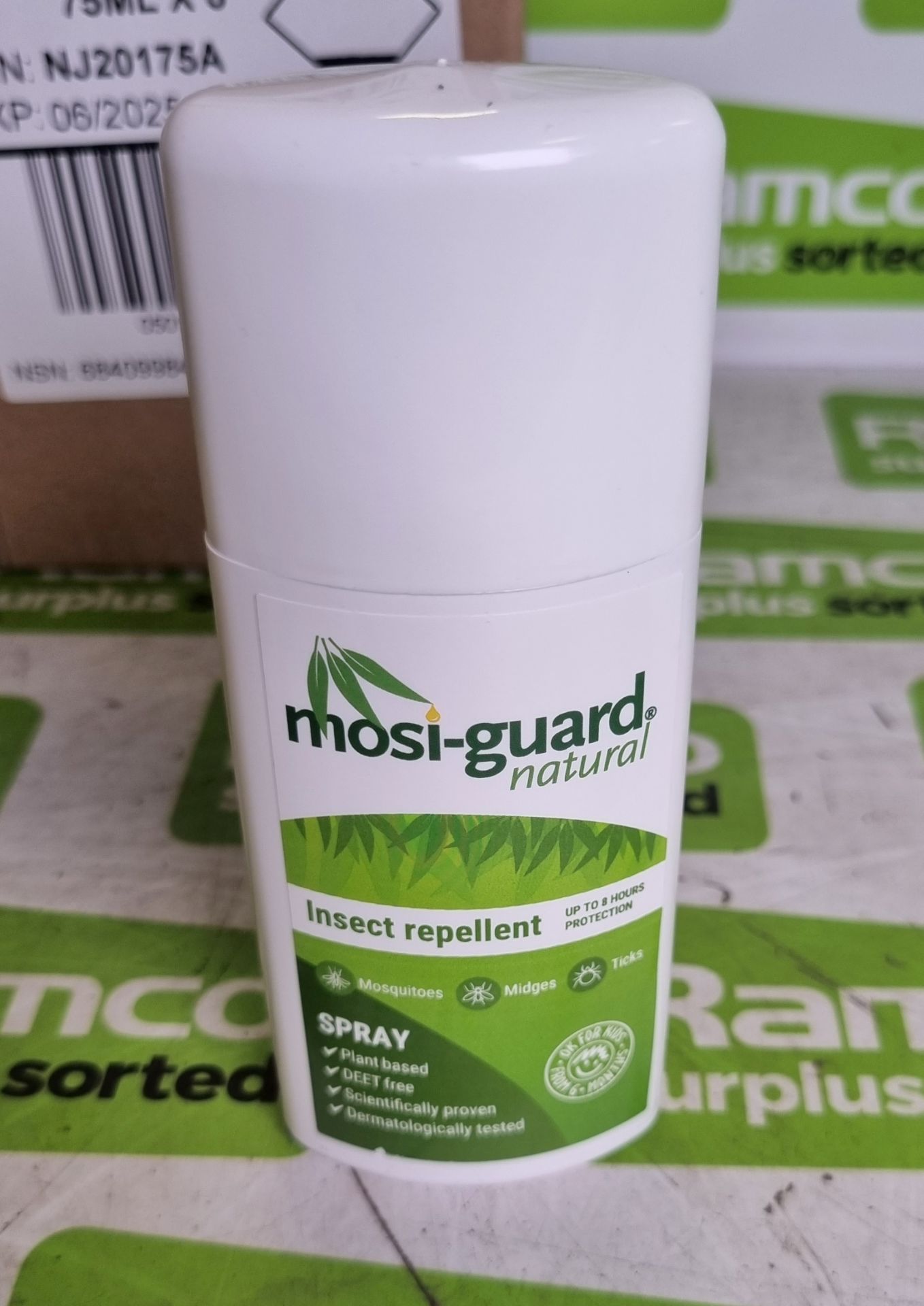 6x boxes of Mosi-Guard Natural Spray 75ml - 6 bottles per box - Image 4 of 5