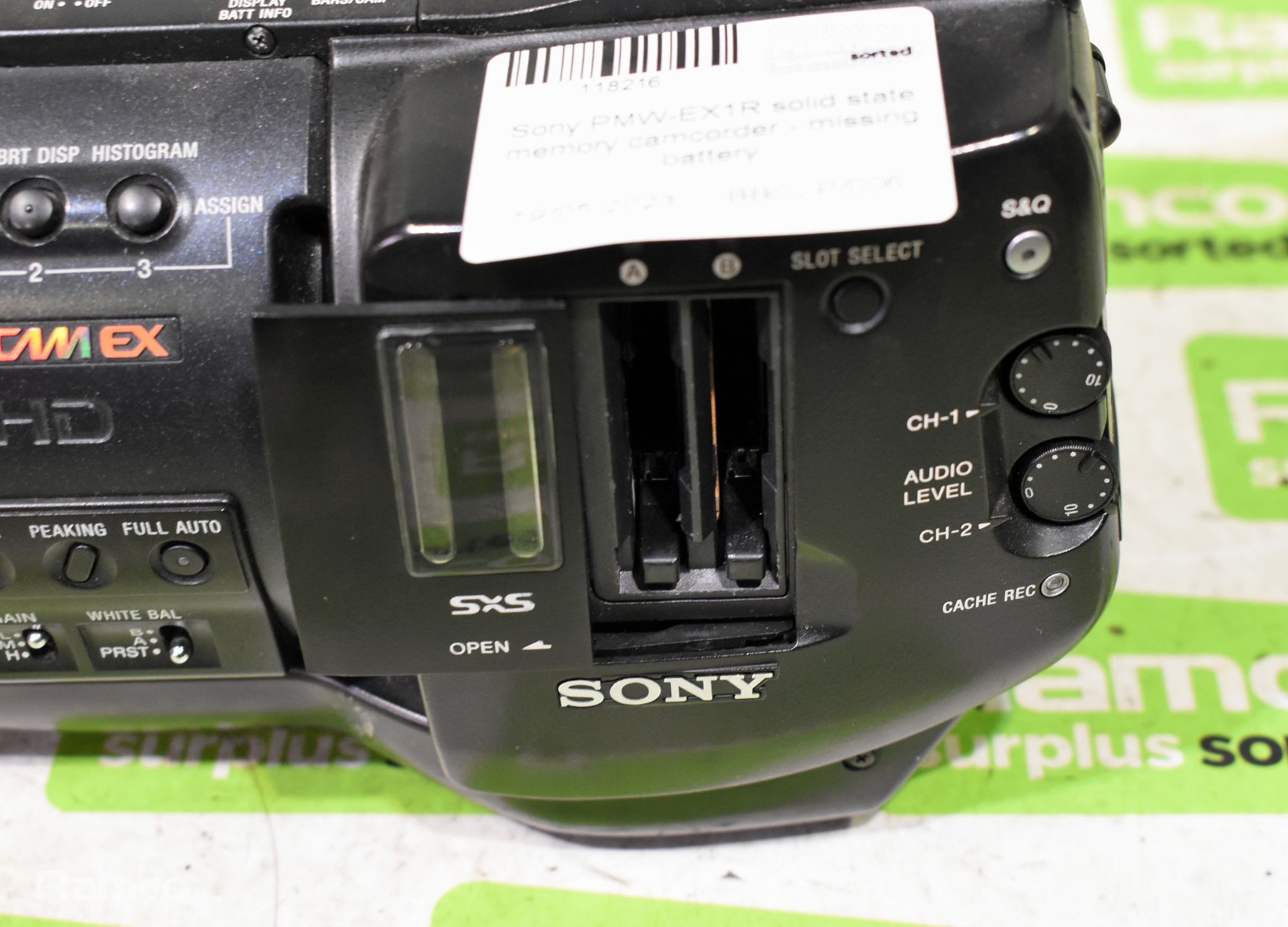 Sony PMW-EX1R solid state memory camcorder - EXMOR full HD 3CMOS - XDCAM EX HD - missing battery - Bild 5 aus 14