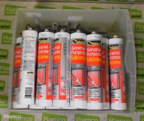 31x Tubes of Ever build general purpose silicone – grey - 280ml
