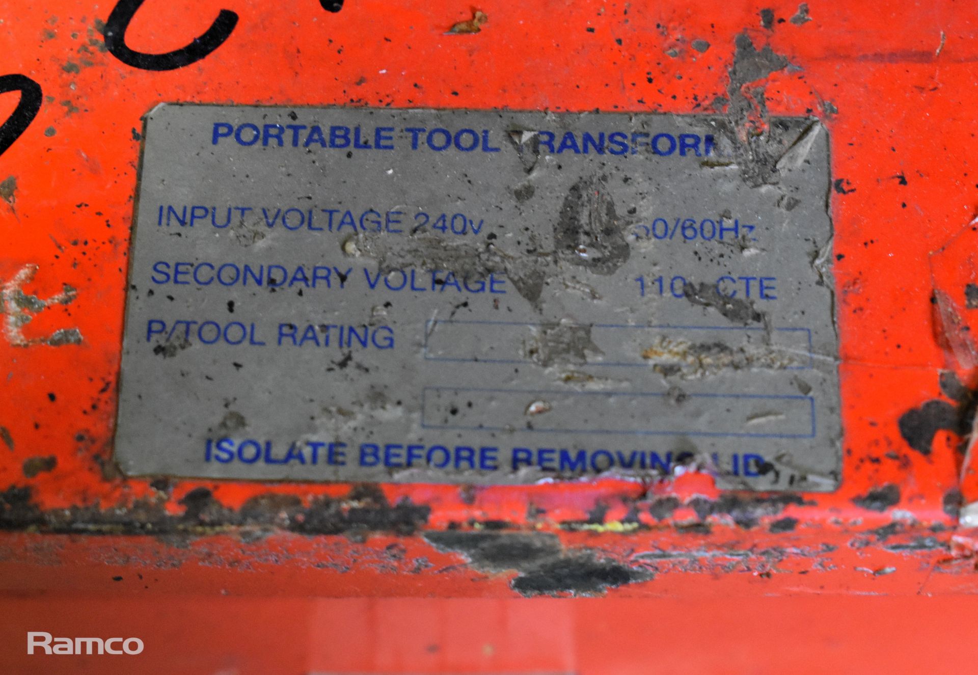 S.E.S. portable power tool transformer 240V - 110V - Image 4 of 4