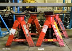 4x Axle stands - 8 tonne SWL