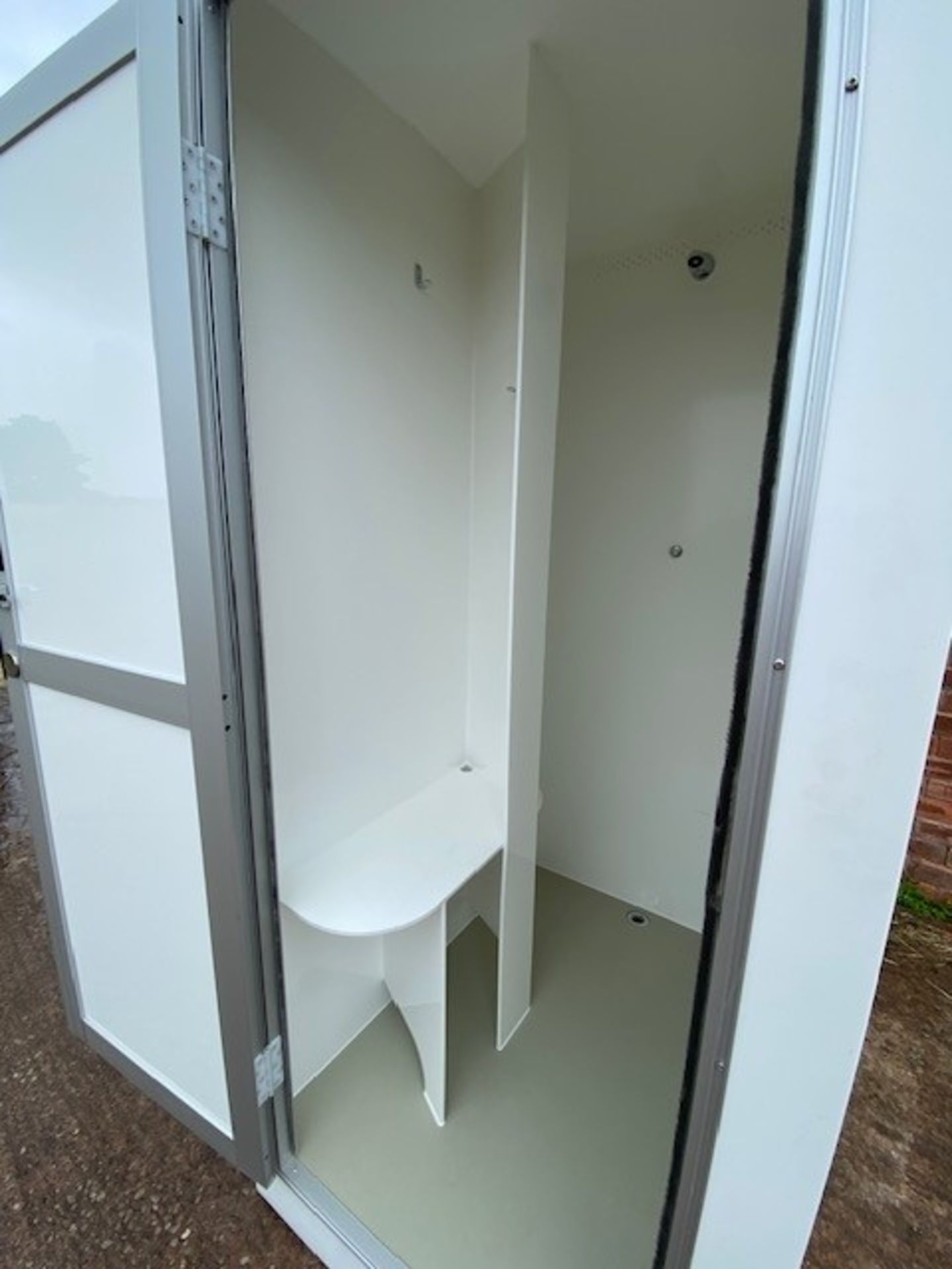 Event shower cubicle, approx. 1200mm x 900mm x 2200mm white - Bild 6 aus 15